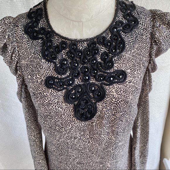 French Connection 4 6 Swirl Print Button Dress - Picture 2 of 8